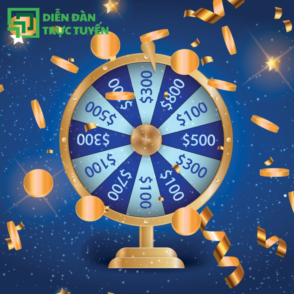 Mẫu Vòng Quay May Mắn Vector Với Hiệu Ứng Lửa