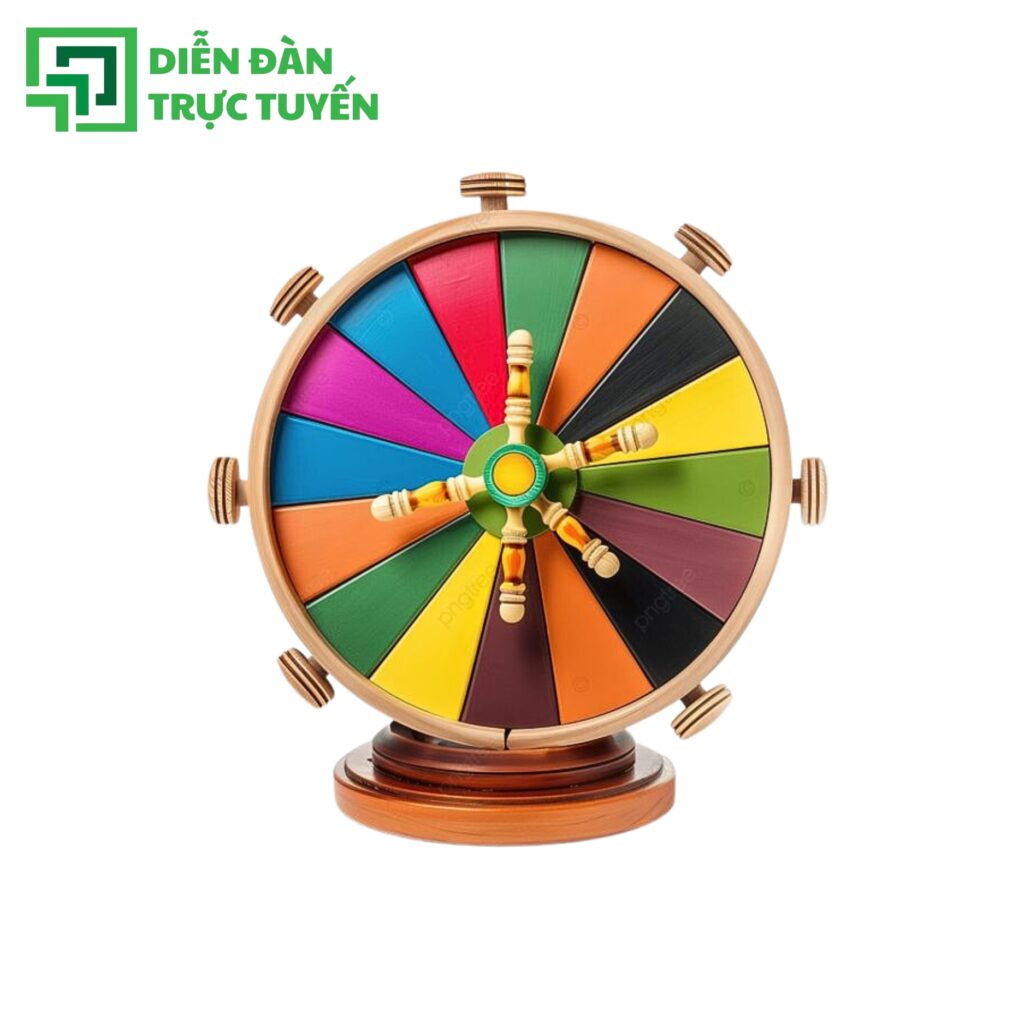 Mẫu 3D Vòng Quay May Mắn Vector