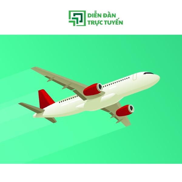 Mẫu Vector Máy Bay Bay Chuyên Nghiệp Nền Xanh