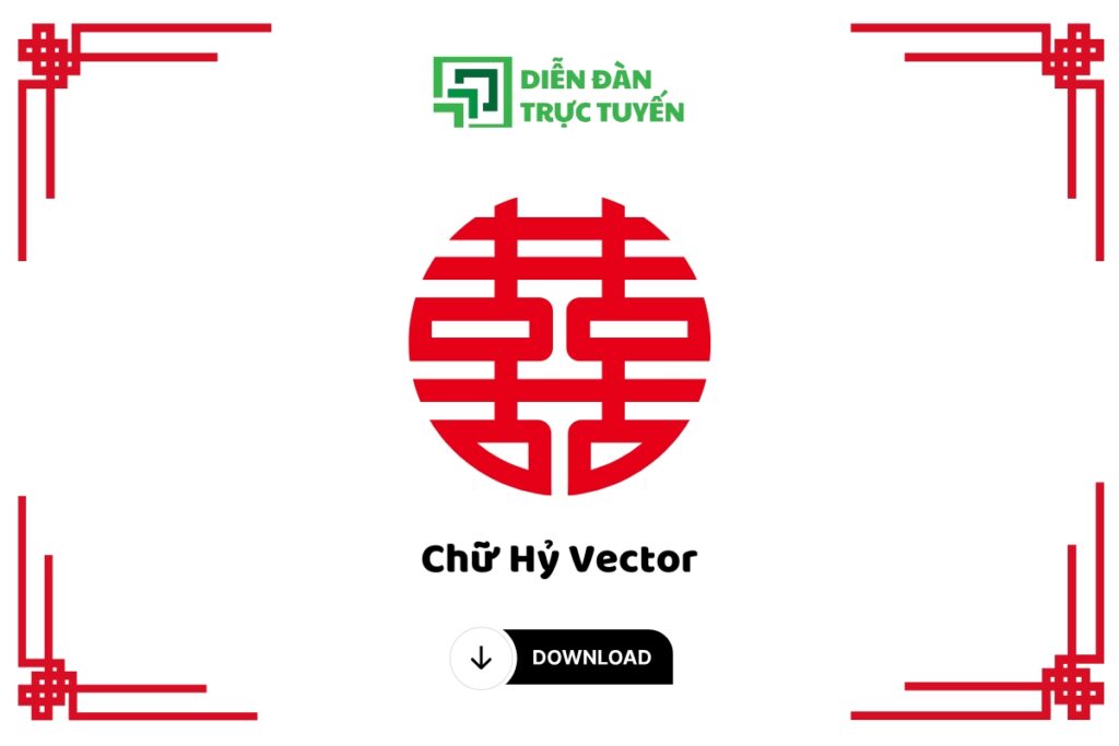 Chữ Hỷ vector