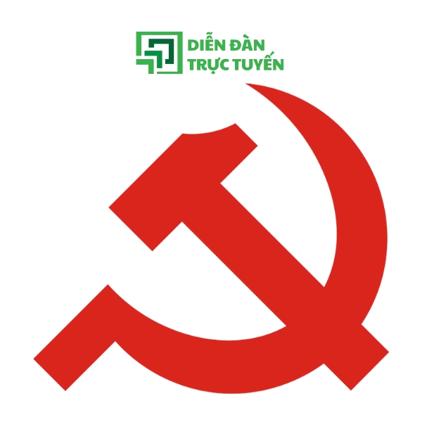 Mẫu Logo Cờ Đảng Vector Màu Đỏ