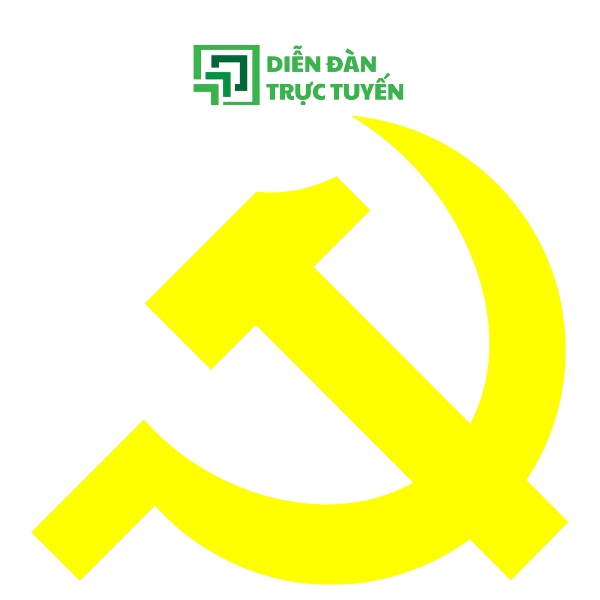 Mẫu Logo Cờ Đảng Vector Màu Vàng