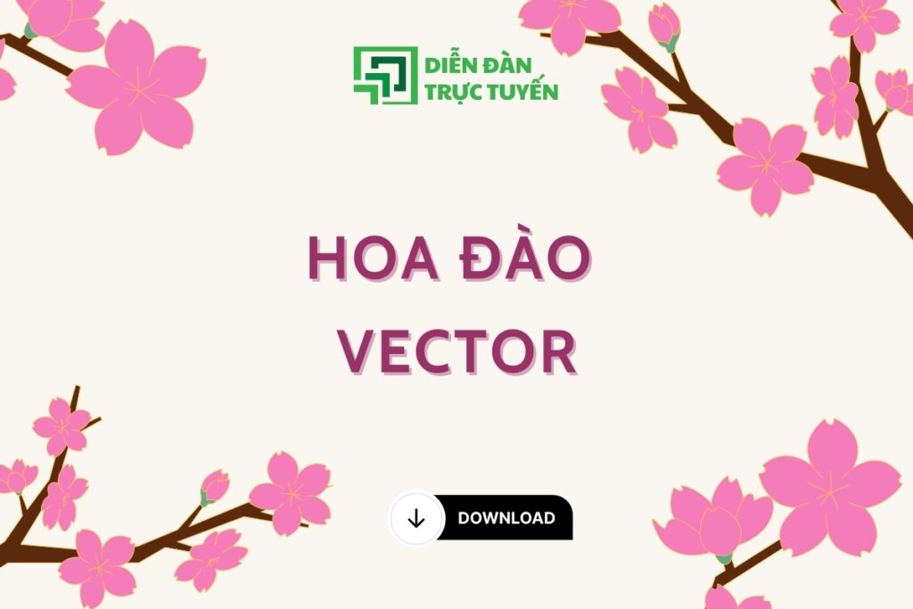 Hoa đào vector