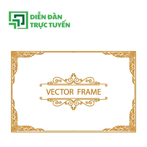 Mẫu Khung Viền Vector Giấy Chứng Nhận Sang Trọng