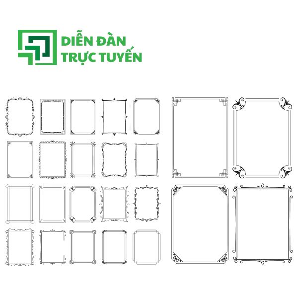 Mẫu Khung Viền Vector Giấy Chứng Nhận