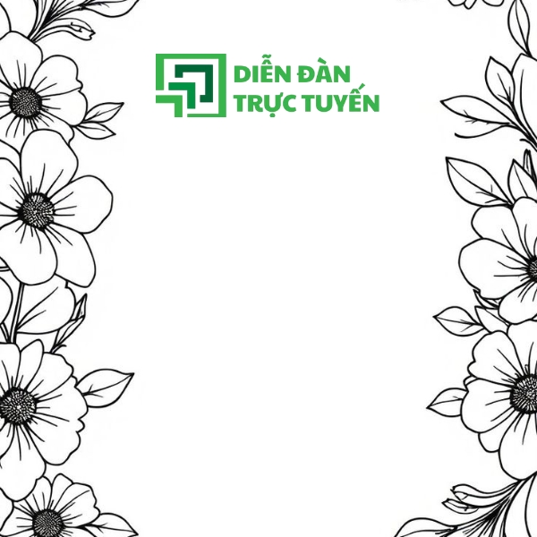 Mẫu Hoa Khung Viên Vector Cánh Hoa To