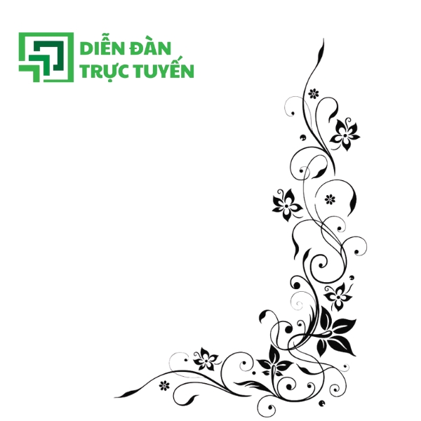 Mẫu Hoa Khung Viên Vector Nhẹ Nhàng