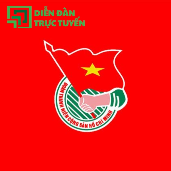 Mẫu Logo Vector Đoàn Thanh Niên Nền Màu Đỏ