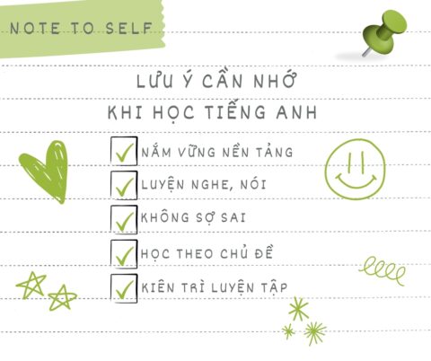 Lưu ý khi học tiếng anh cho người mới bắt đầu