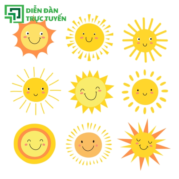 Mẫu Mặt Trời Vector baby