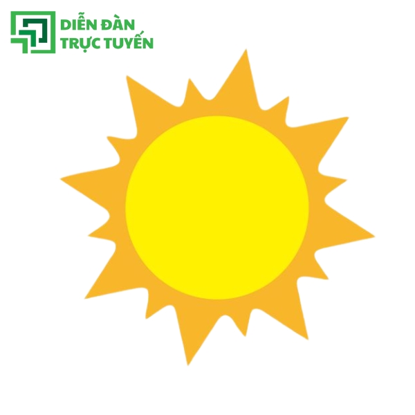 Mẫu mặt trời vector đơn giản