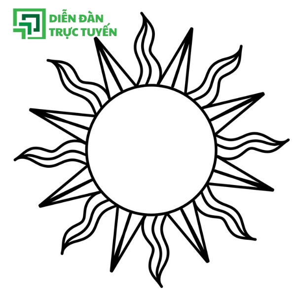 Mẫu Mặt Trời Vector Đơn giản