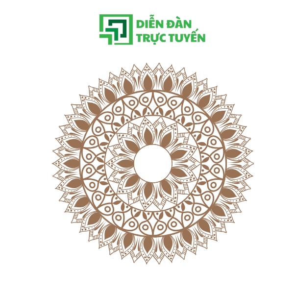 Mẫu Hoa Văn Trống Đồng Vector