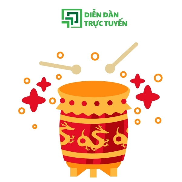 Mẫu Trống Đồng Vector Đánh Rộn Ràng