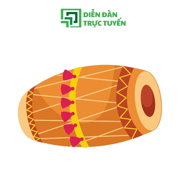 Mẫu Vector Trống Đồng Phiên Bản Vẽ 