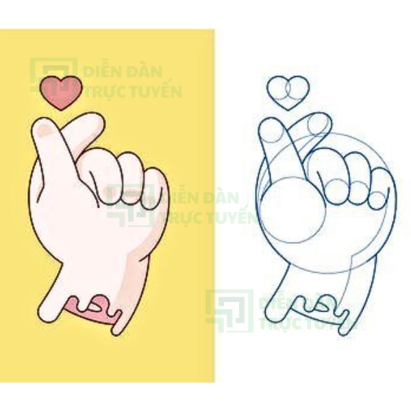 Mẫu Vẻ Bàn Tay Vector Đơn Giản