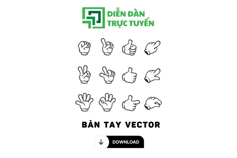 bàn tay vector