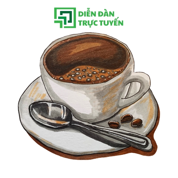 Mẫu Coffee Cup Latte Vector