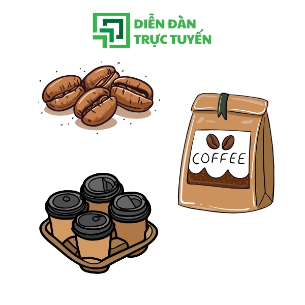 Mẫu Hand Drawn Coffee Elements Vector