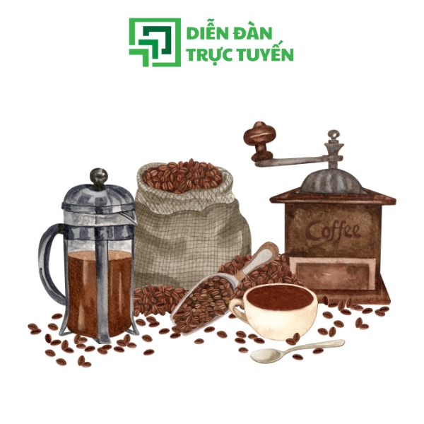 Mẫu Nguyên Liệu Pha Coffee Vector