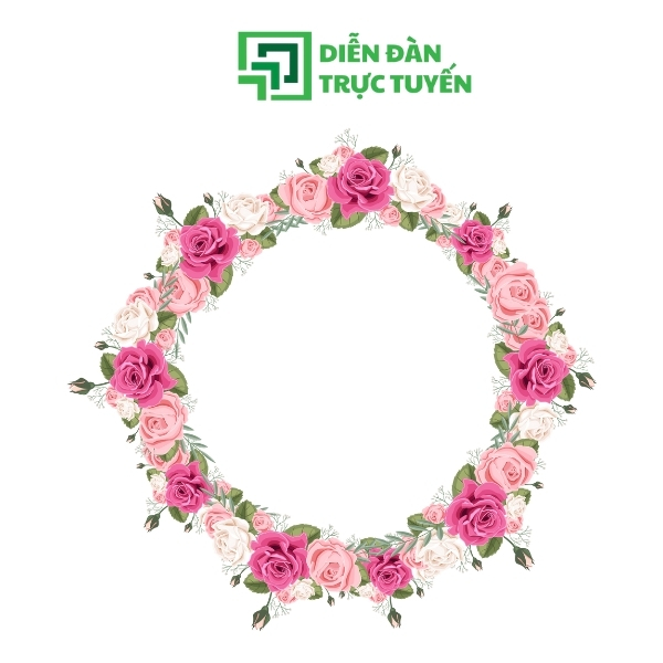 Mẫu Vector Vòng Hoa Hồng Mới Nhất