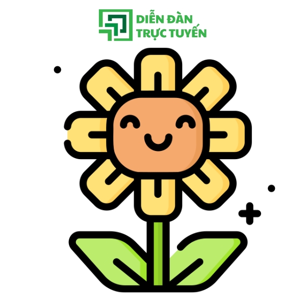 Mẫu Hoa Logo Hướng Dương Vector