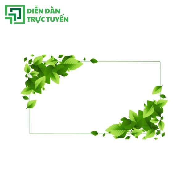 Mẫu viền lá vector lớn