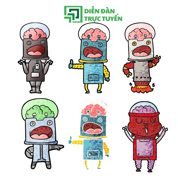 Mẫu Vector Robot Sáng Tạo Mới Lạ