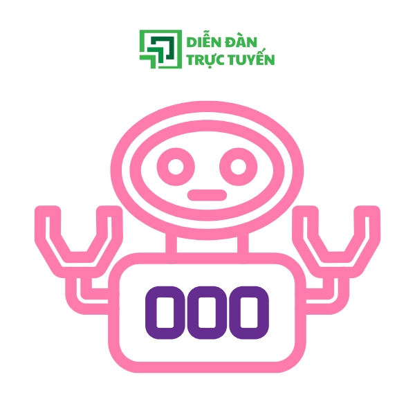 Mẫu Vector Robot Màu Hồng Cổ Điển