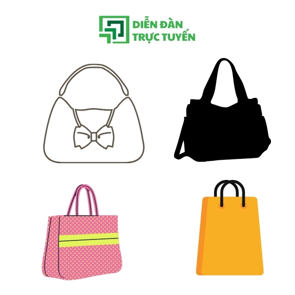 Mẫu Túi Xách Vector Đậm Chất Nghệ Thuật