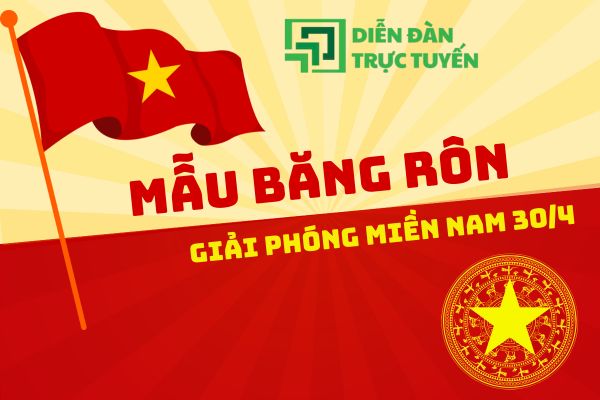 avatar băng rôn 30 4 vector