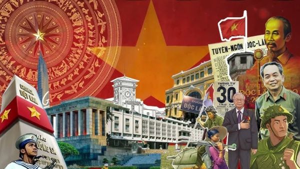 Thiết kế nền 30/4 - 1/5 mang thông điệp tự hào dân tộc