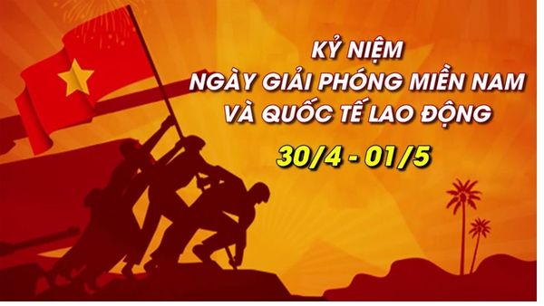 Background 30/4 - 1/5 rực rỡ sắc đỏ, tôn vinh tinh thần dân tộc