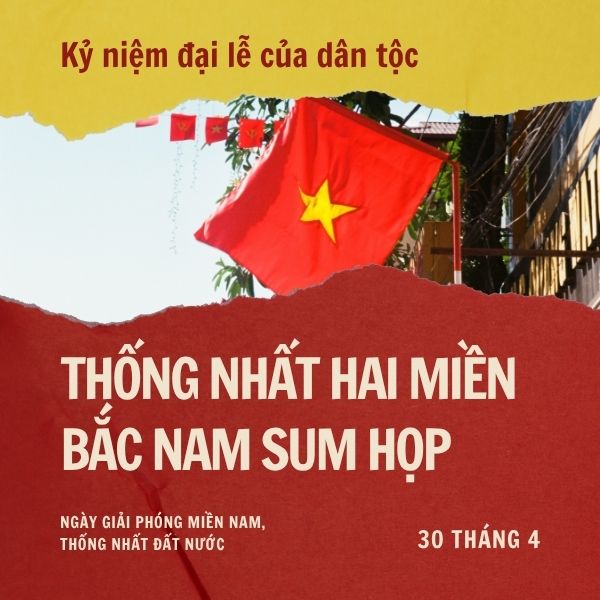 Thiết kế nền 30/4 - 1/5 mang đậm không khí lễ hội Việt Nam