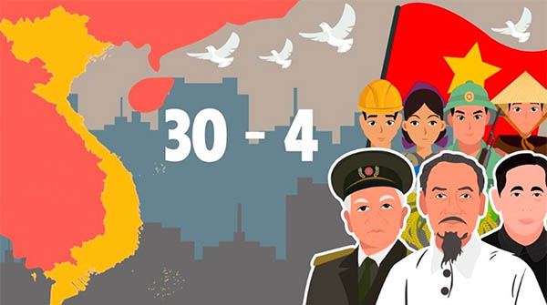 Background 30/4 1/5 Vector Chất Lượng Cao