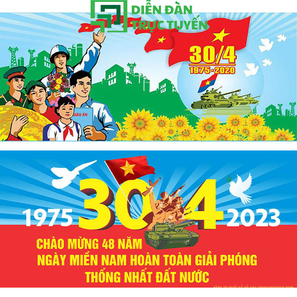 Băng Rôn 30/4 Vector Đẹp Sắc Nét Miễn Phí