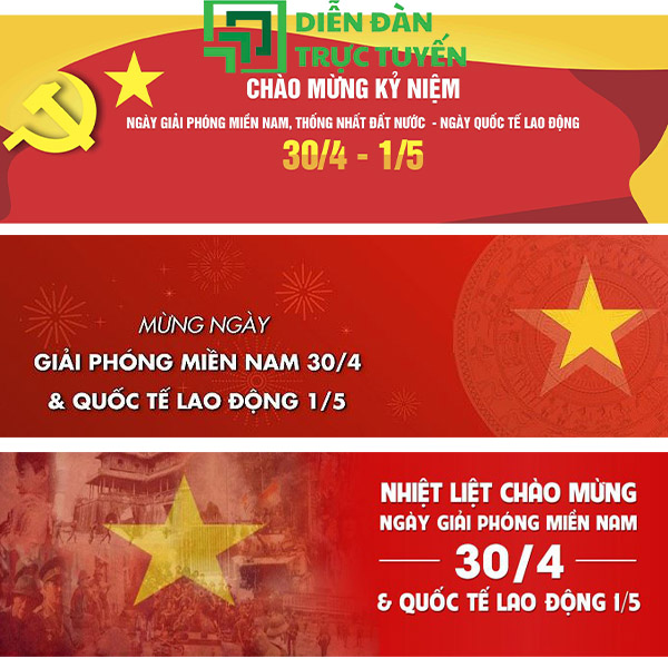 Băng Rôn 30/4 Vector File AI, PNG, SVG