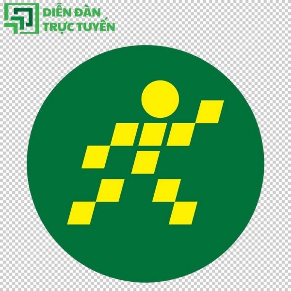 Logo Bách Hóa Xanh nền xanh nổi bật