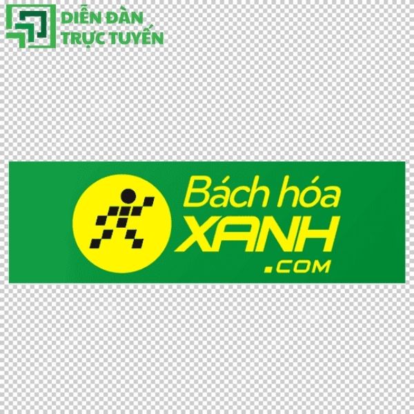 Biểu tượng Bách Hóa Xanh màu xanh vàng đặc trưng
