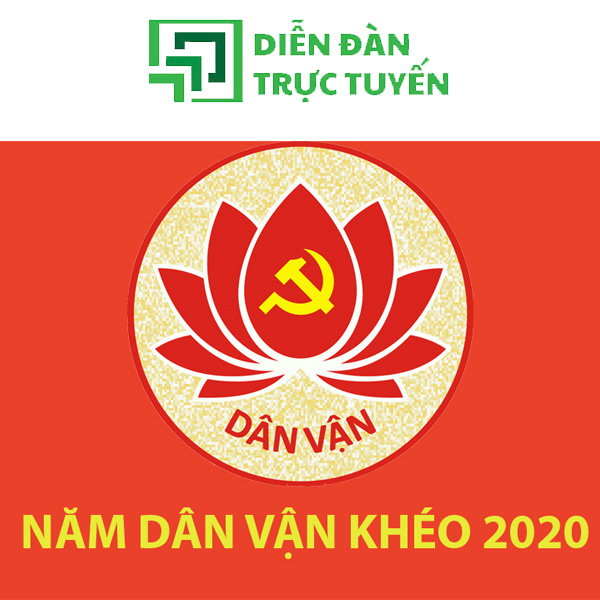 Logo dân vận vector năm 2020