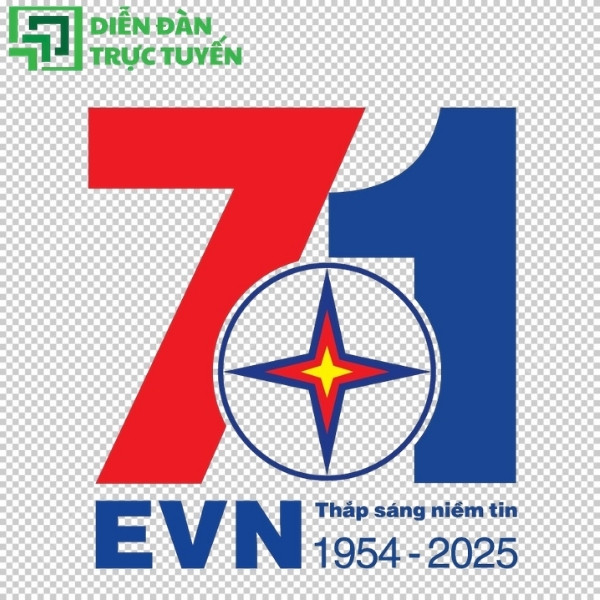 Logo điện lực việt nam kỉ niệm thành lập 71 năm