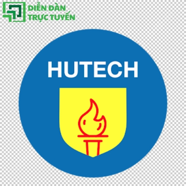 Logo tròn đại học Hutech