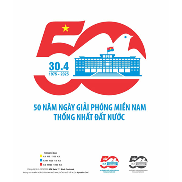 Logo 50 Năm Chiến Thắng 30/4 Vector File AI, PNG 