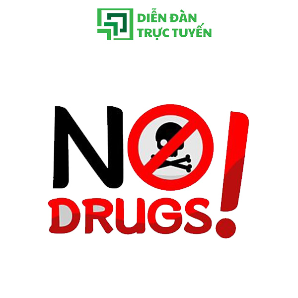 Thiết Kế Logo Phòng Chống Ma Túy Vector Với Biểu Tượng Bàn Tay, Vòng Tròn Đỏ