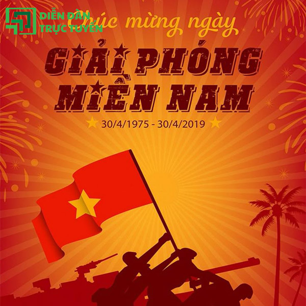 Mẫu Poster Ngày Giải Phóng Miền Nam File Gốc 