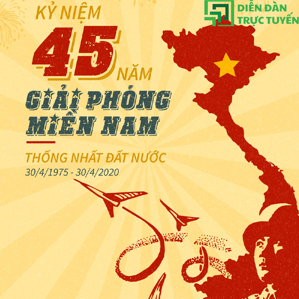 Thiết Kế Poster Ngày Giải Phóng Miền Nam Định Dạng Chuẩn