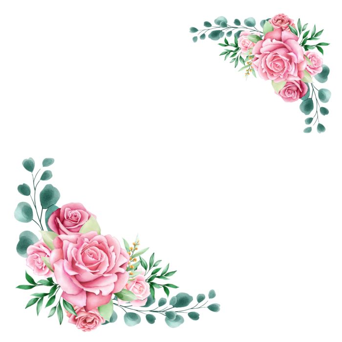 Khung Hoa Vector Đẹp – Trang Trí Thiệp Cưới