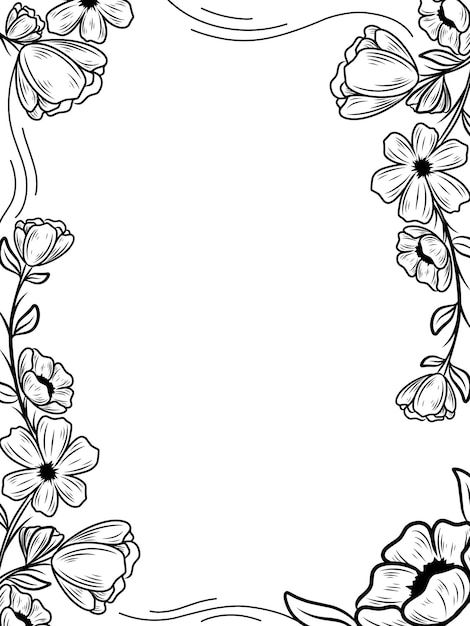 Mẫu Khung Hoa Vector Miễn Phí – Tải Ngay