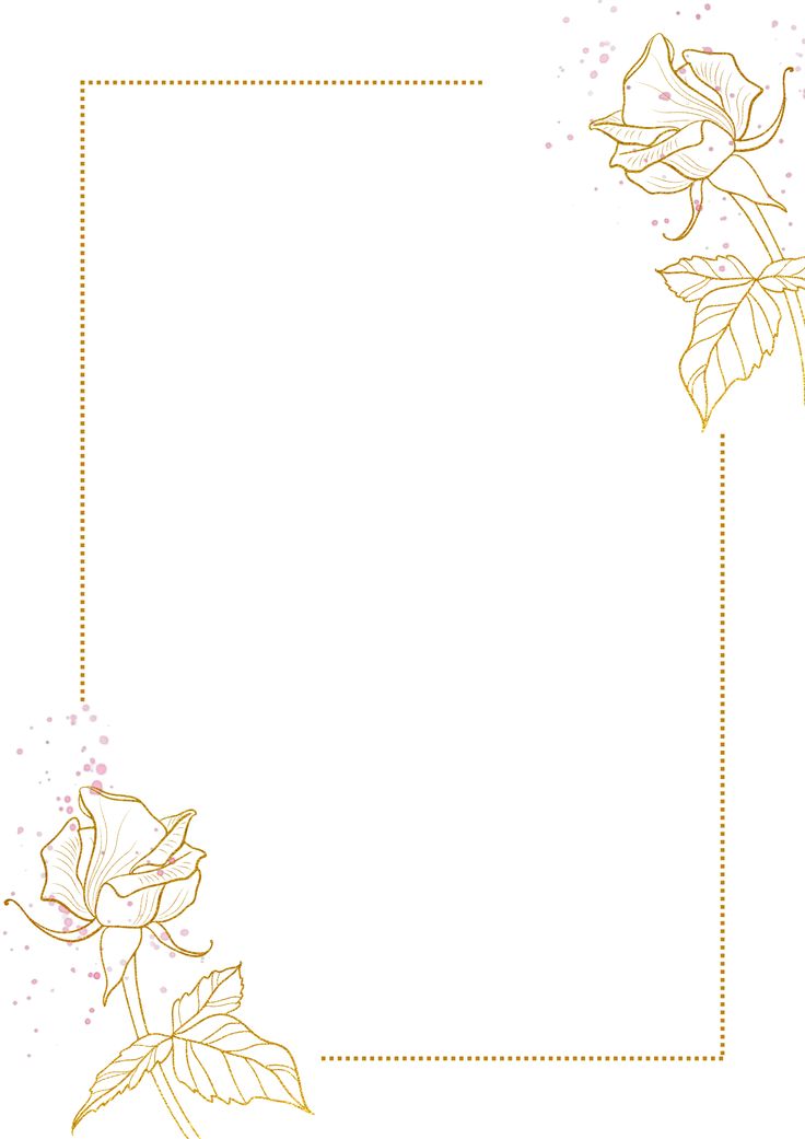 Khung Hoa Vector Viền Mỏng – Nhẹ Nhàng, Thanh Thoát