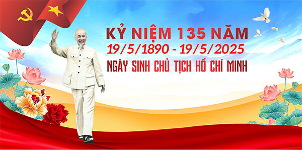 Băng Rôn Kỷ Niệm 135 Năm Ngày Sinh Bác Hồ Đẹp